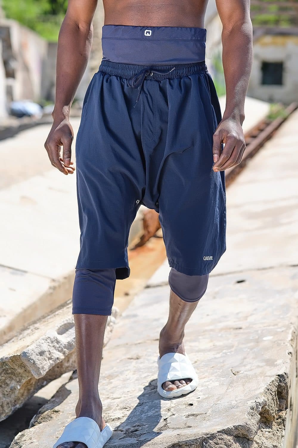 Swimshort de bain Qabail bleu nuit