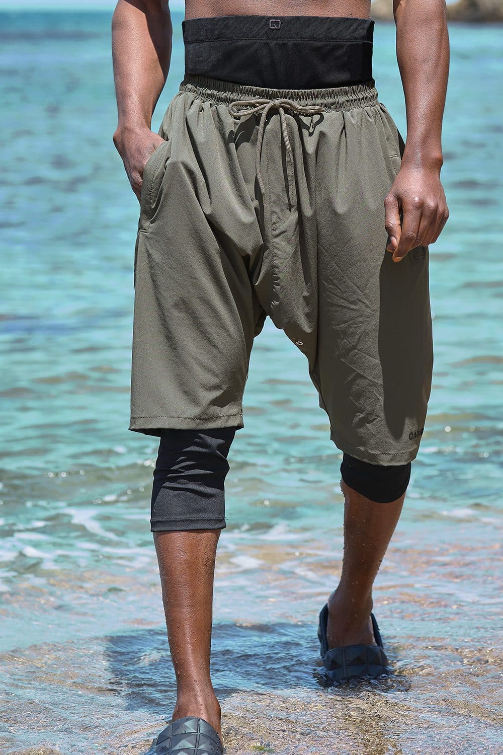 Swimshort de bain Qabail Kaki