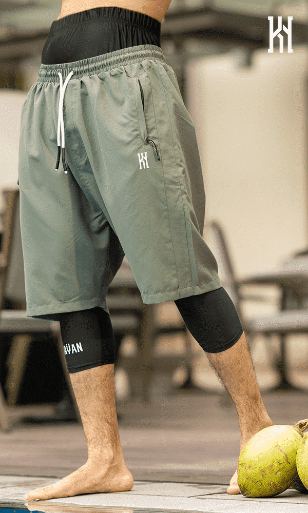 Sarouel de bain kyYn Kaki