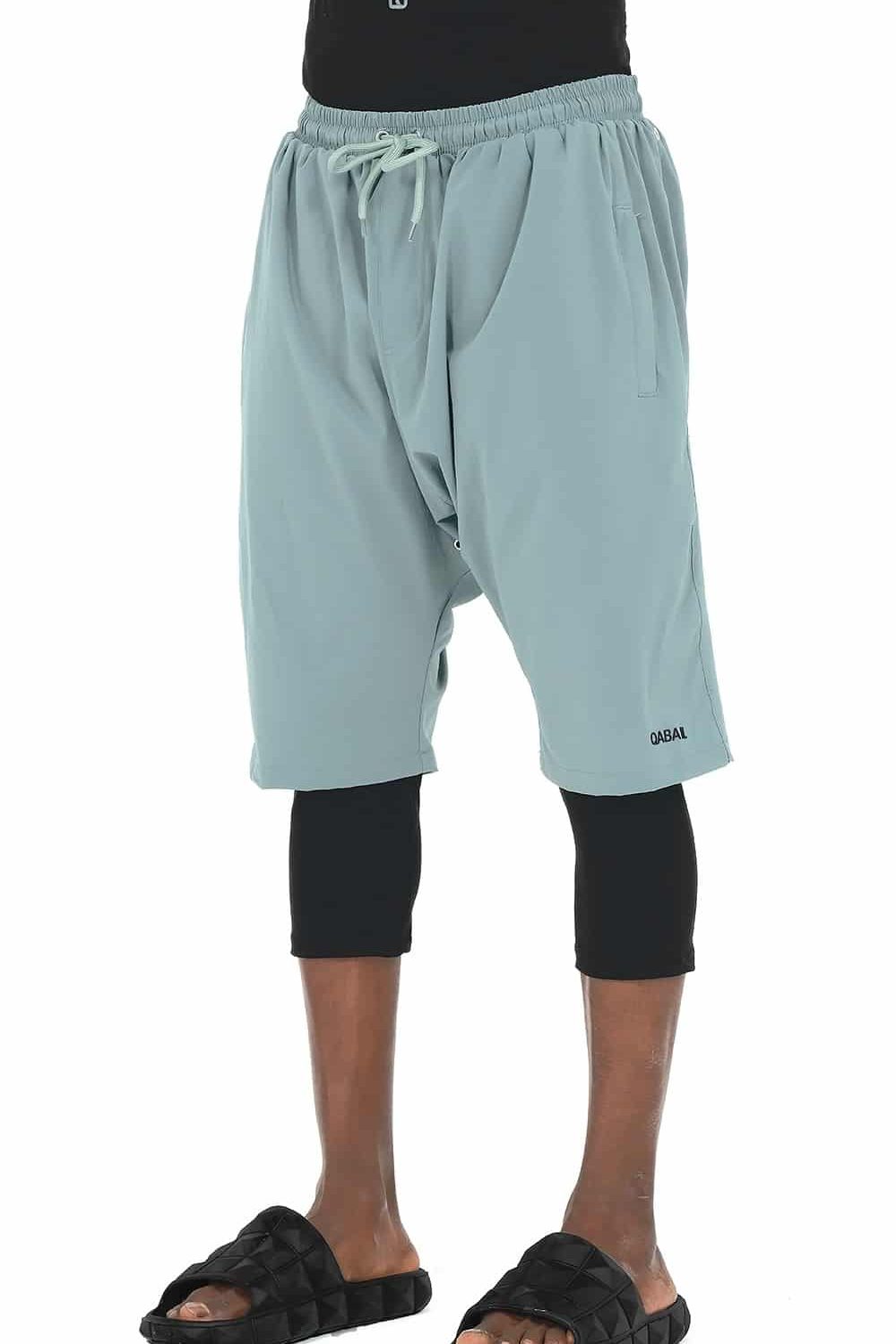 Swimshort de bain Qabail vert amande