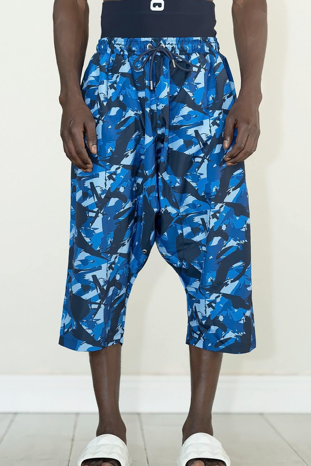 Sarouel de bain Qabail army bleu