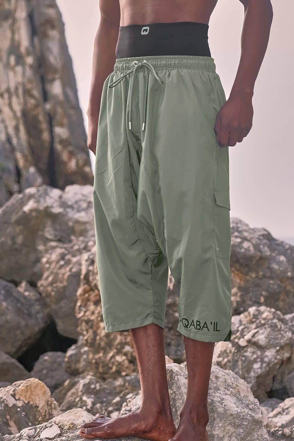 Sarouel de bain Qabail kaki