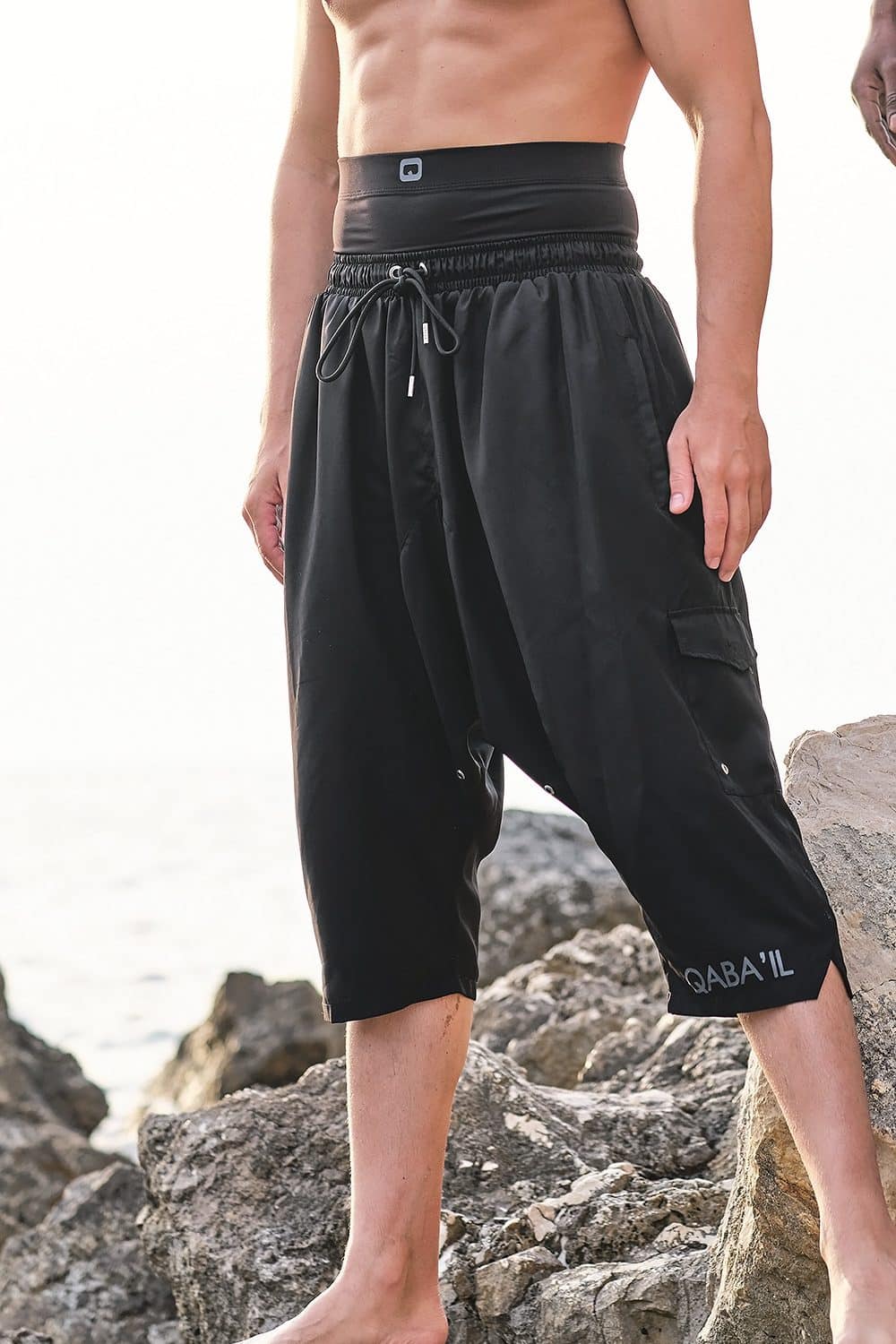 Alternative view of Sarouel de bain Qabail noir