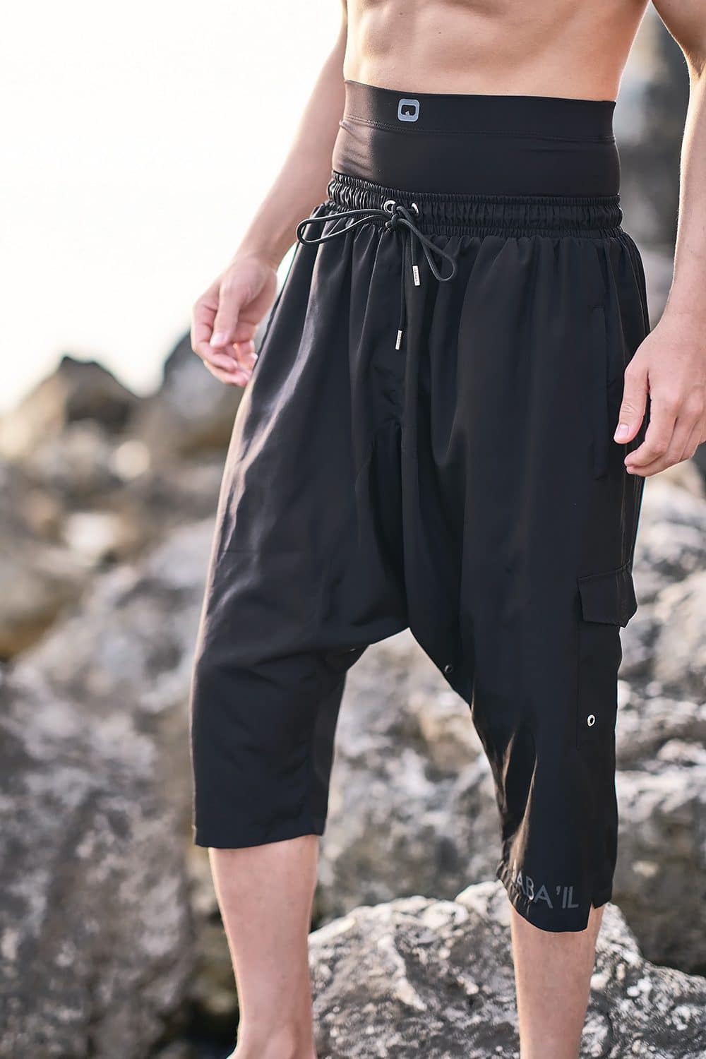 Sarouel de bain Qabail noir