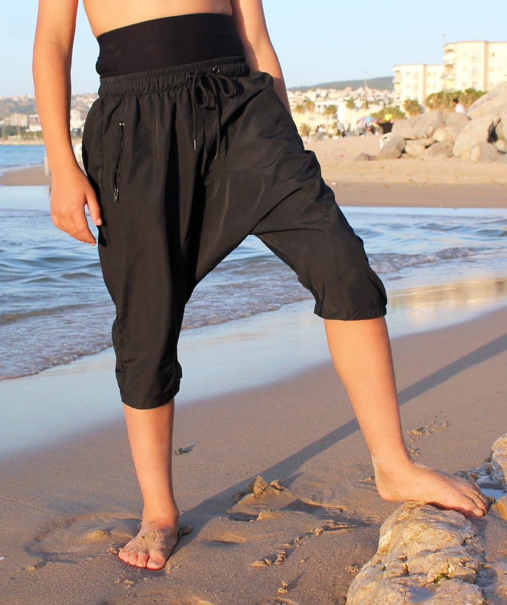 Alternative view of Sarouel de bain enfant AHLI Noir