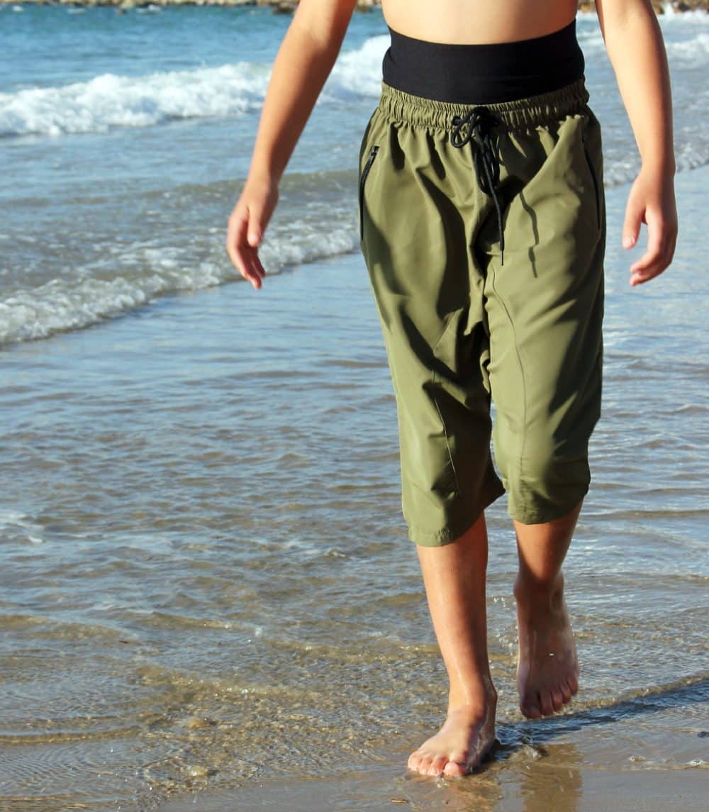 Sarouel de bain enfant AHLI Kaki