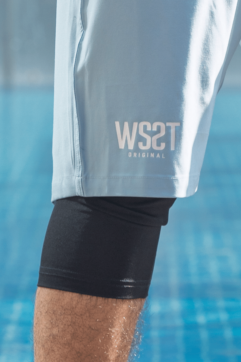 Alternative view of saroual de bain Wassat bleu