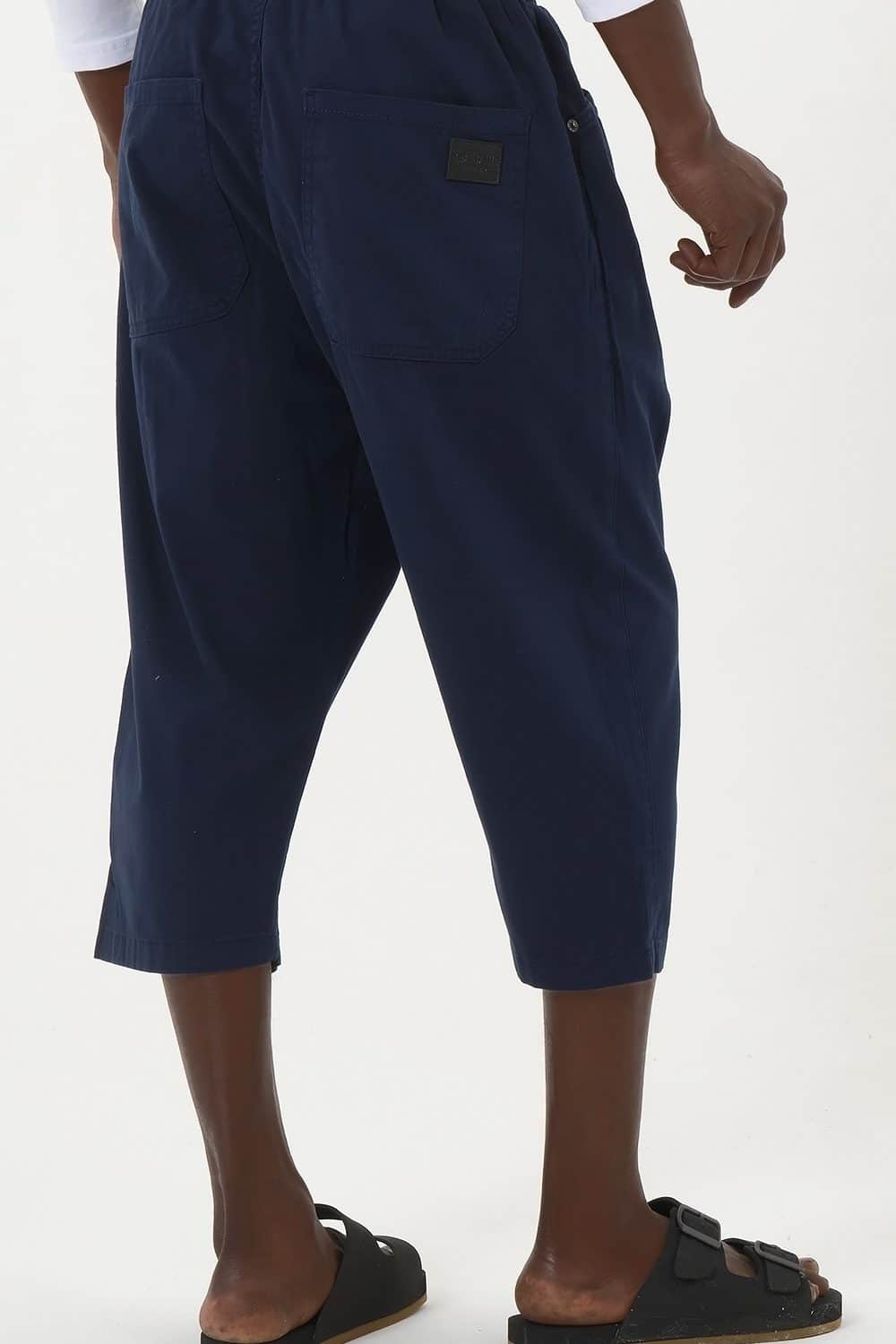 Alternative view of bermuda coton qabail bleu nuit