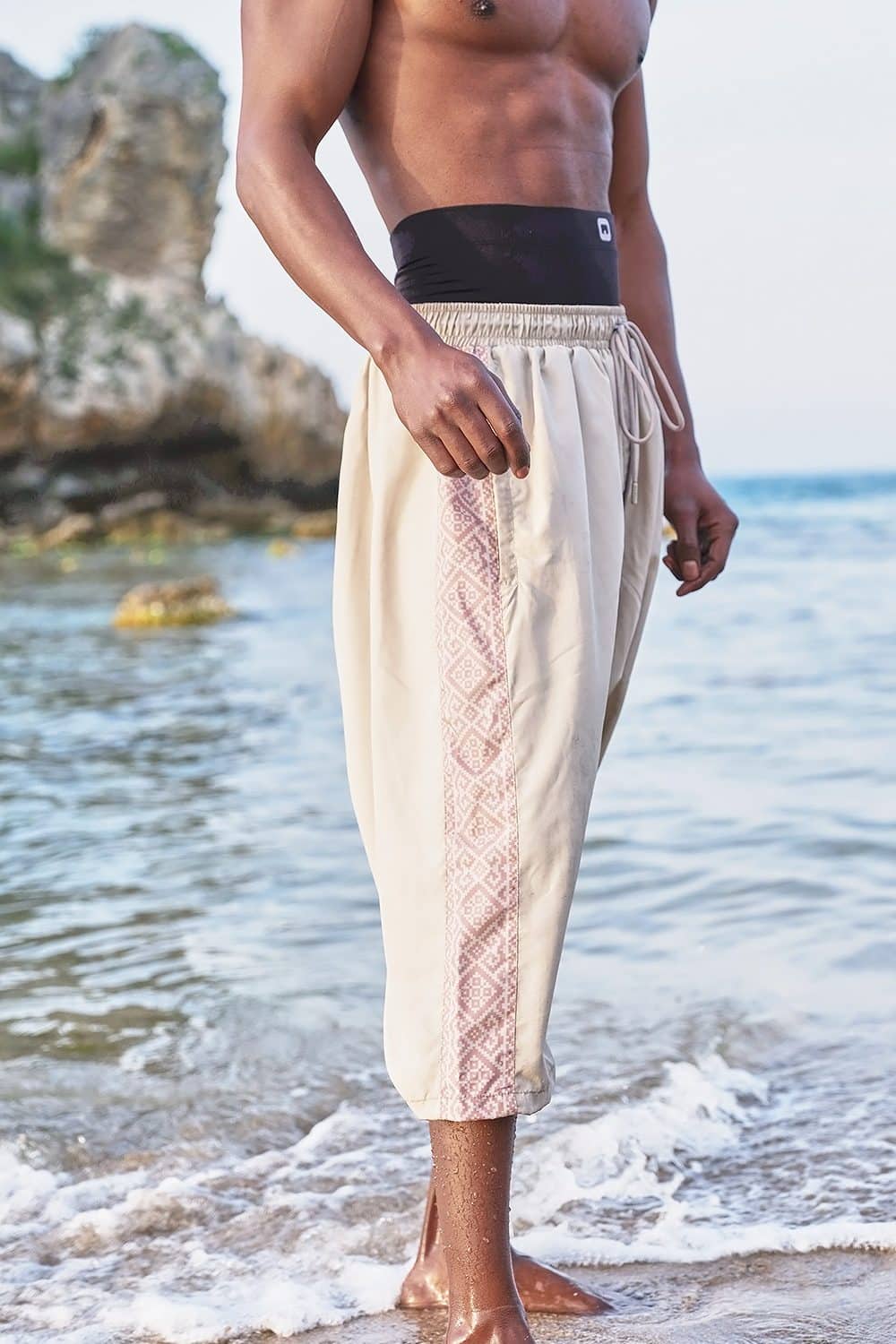 Alternative view of maillot de bain qabail etniz beige