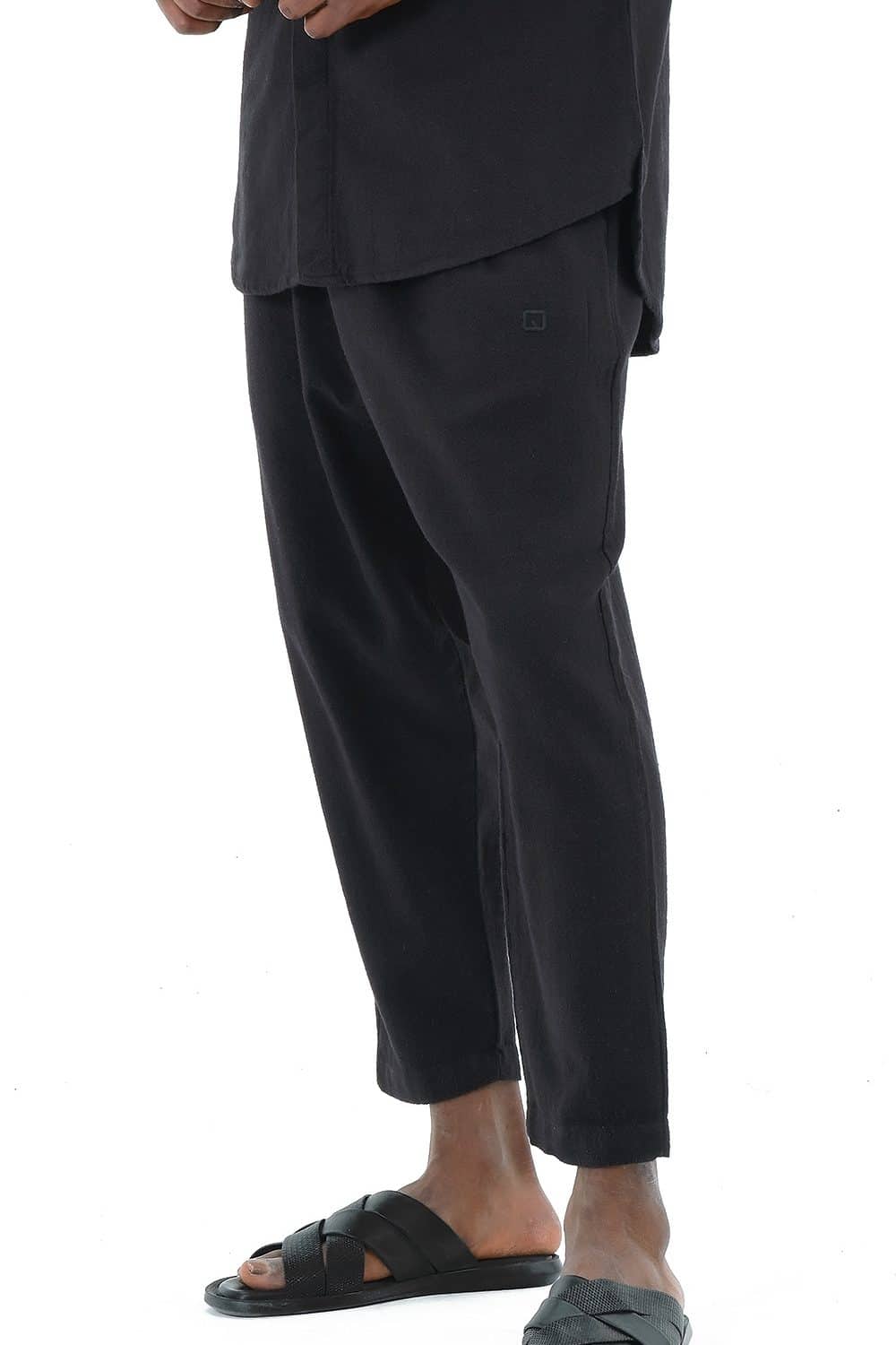 Sarouel qabail Classic lin noir