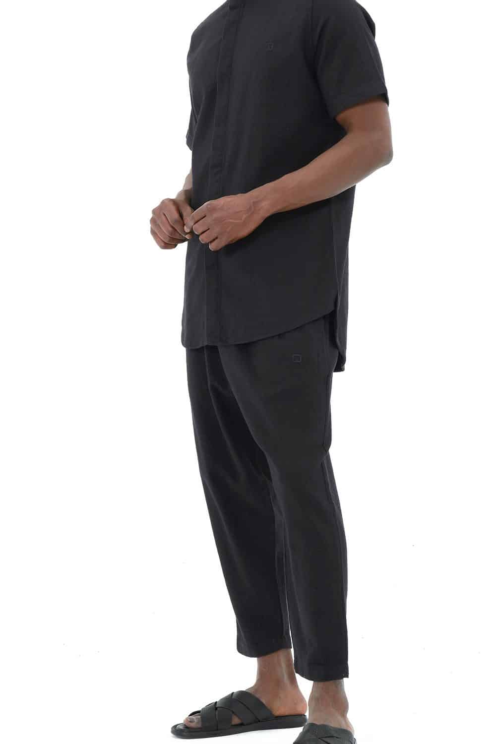 Alternative view of Sarouel qabail Classic lin noir