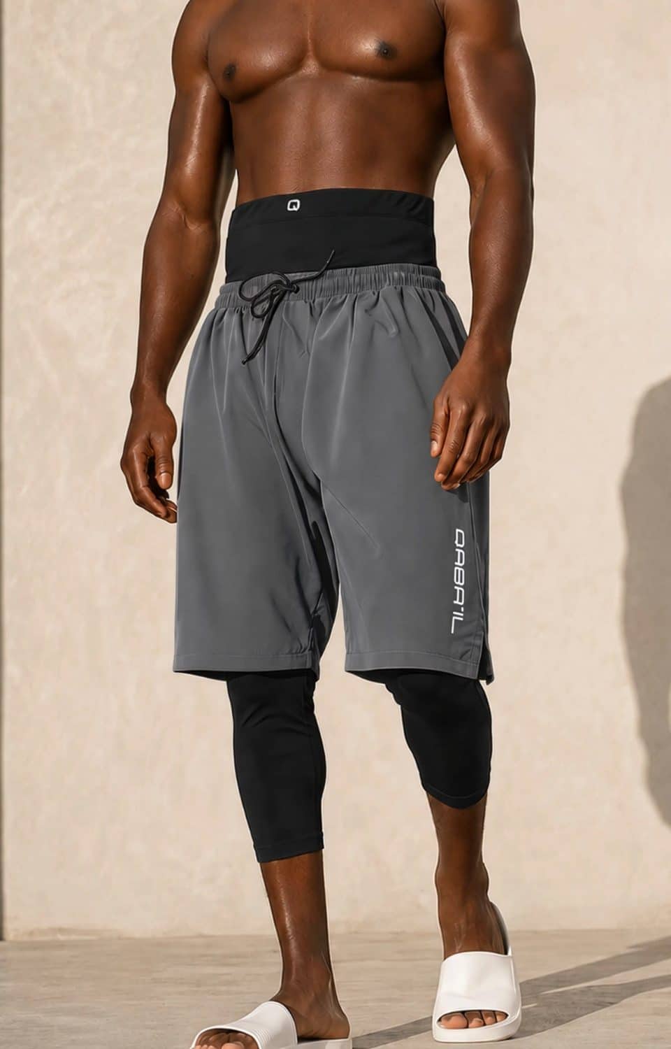 Swimshort qabail S26 gris athracite